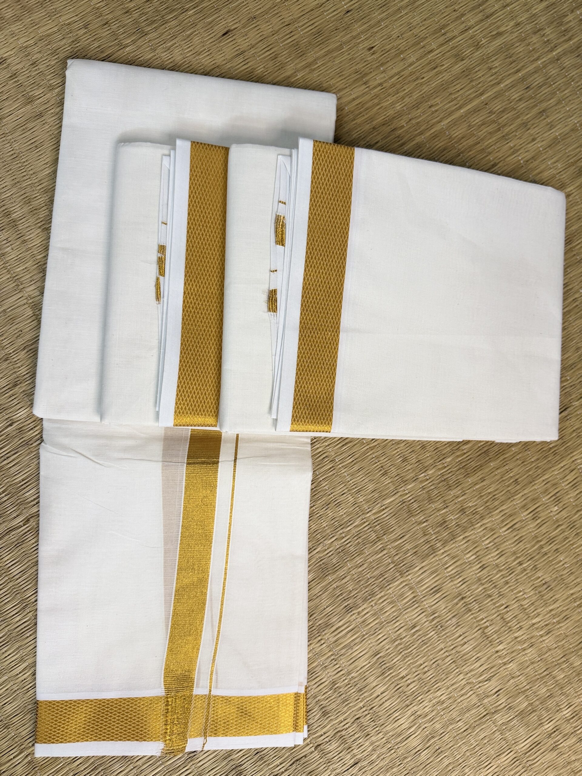 JASZI Legacy - 1" Golden Zari Dhoti - Image 2