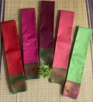 Elegant Embossed Art Silk With Center Design