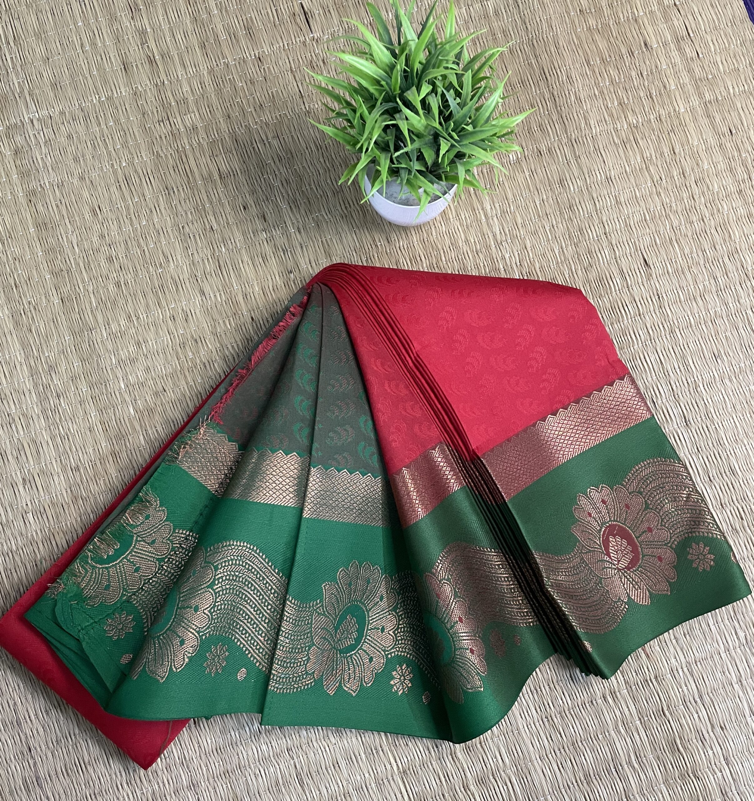 JASZI Royale - Elegant Embossed Art Silk with Center Design - Image 3